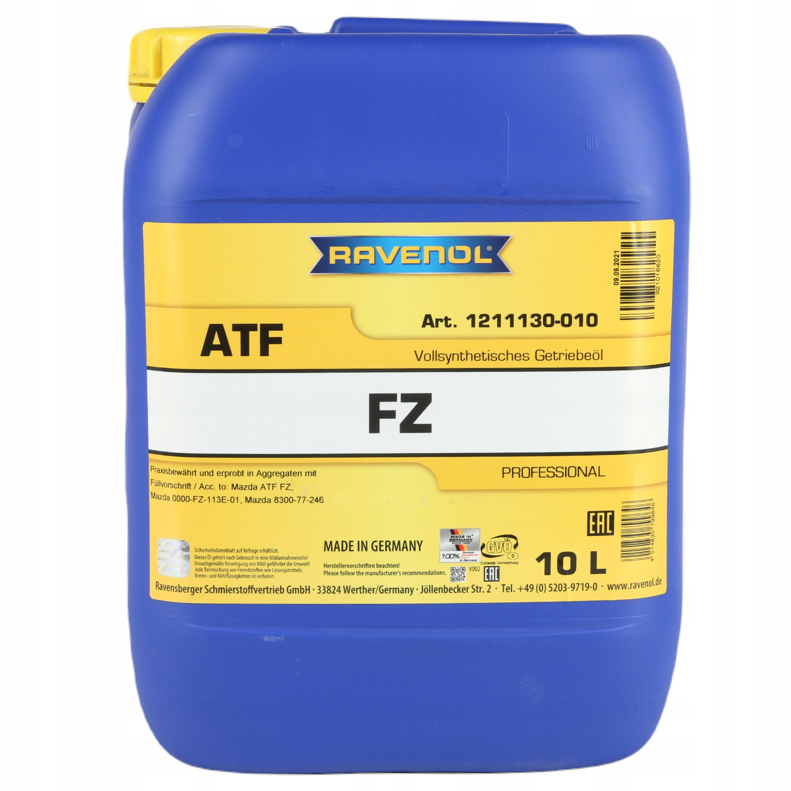 RAVENOL ATF FZ (FOR MAZDA SKYACTIV) 10L