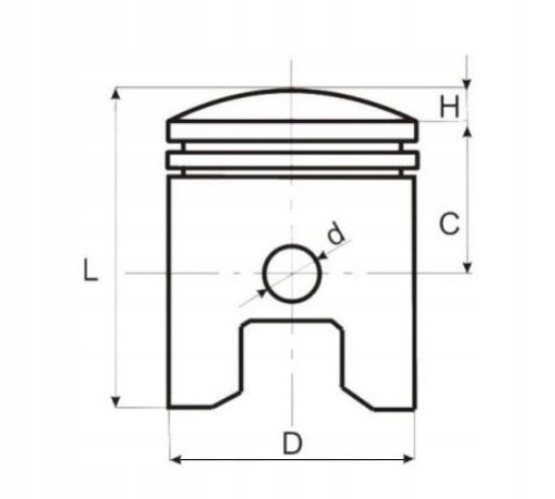Tłok Cross 125 KPL 52,40 Dopasowanie do pojazdu produkt dedykowany