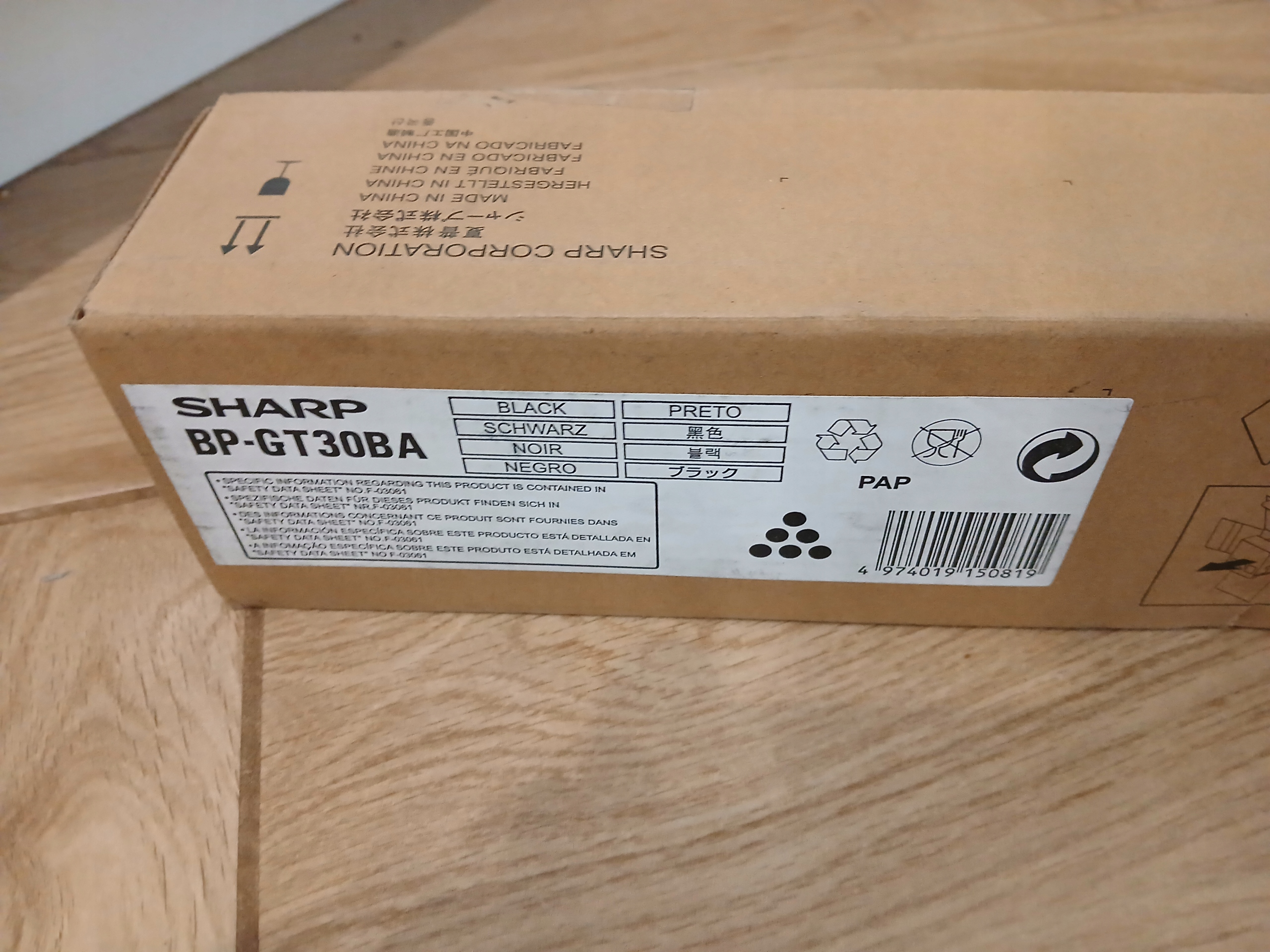 Toner Sharp BP-GT30BA Black Originál