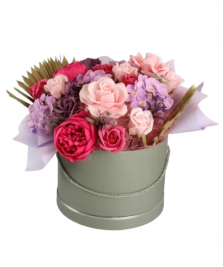 Flower Box Mýdlové Květiny Dárek Pro Učitele K Narozeninám Osmnáctka XXL