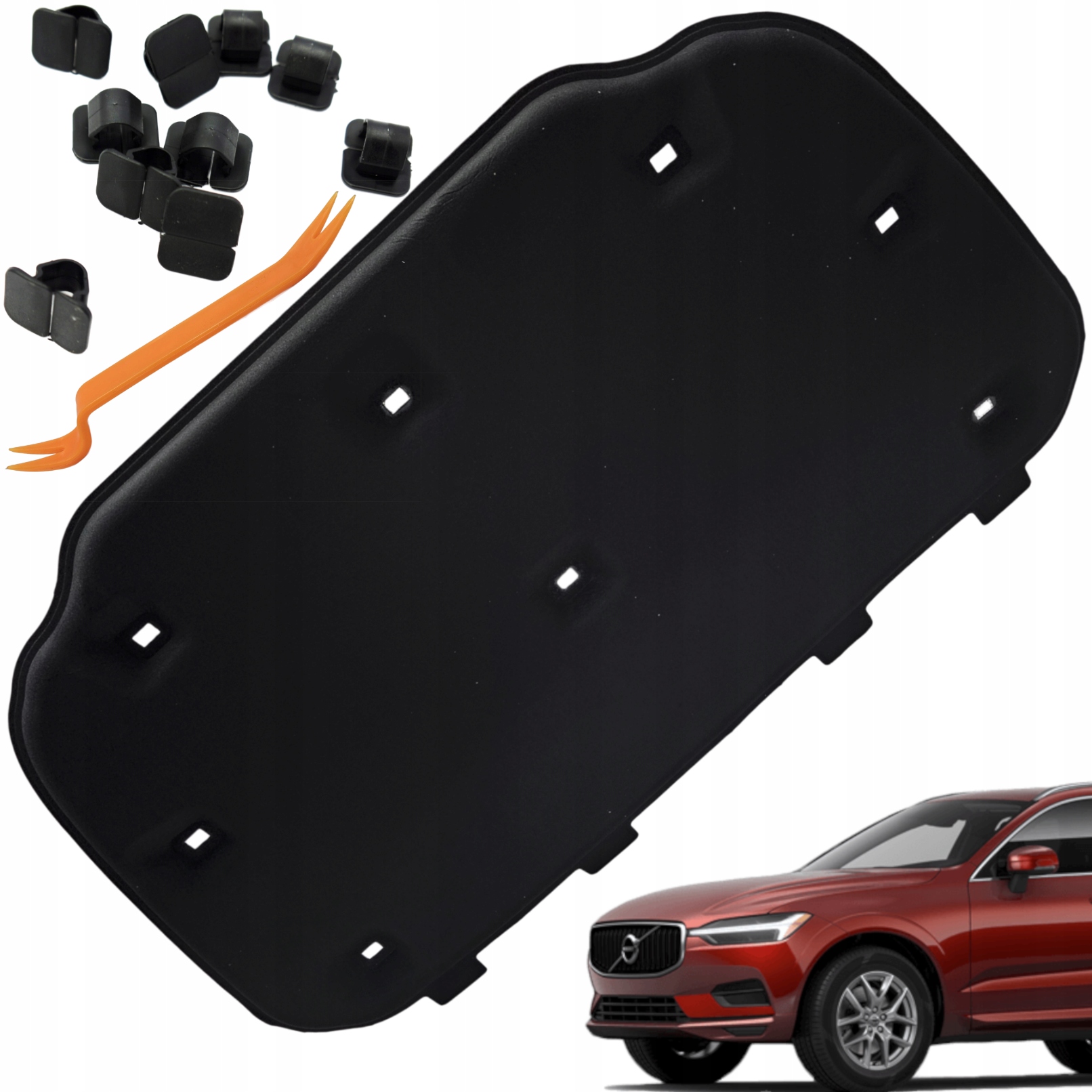 Ztlumení masky Izolace podbití Volvo XC60 II 17R Stahovač spon Hq