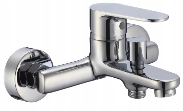 

Bateria Wannowa Ścienna Chrom Kran Hydroland Nero