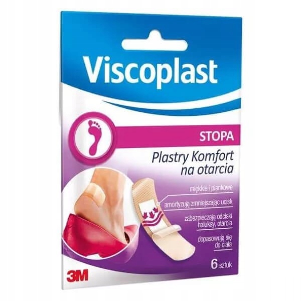 

Viscoplast plastry komfort na otarcia 6 szt.