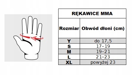 RĘKAWICE MMA TRENINGOWE NA WOREK EVOLUTION r. XL Rozmiar XL