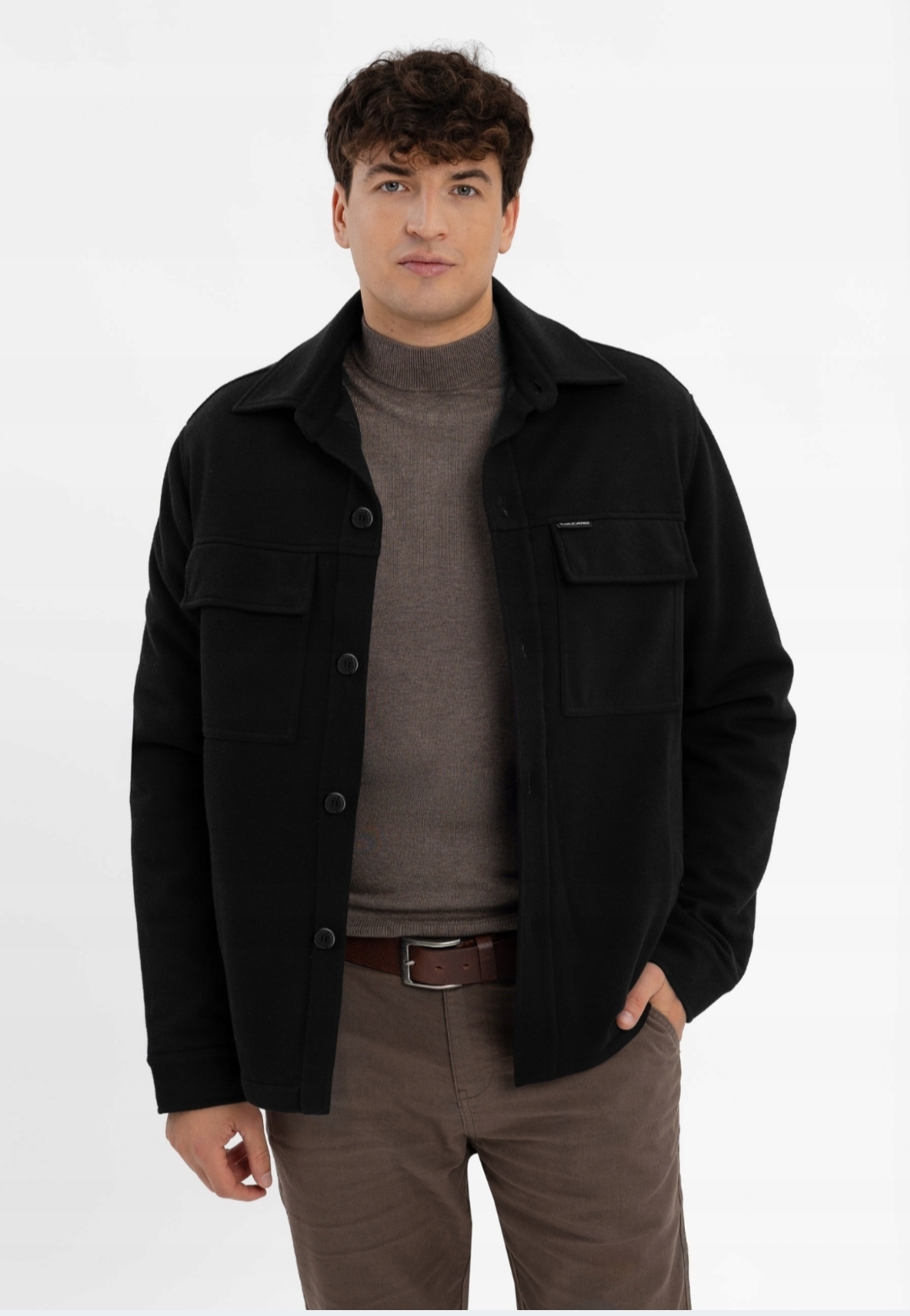 Pánská Bavlněná Bunda Casual Černá Volcano J-hagis XL