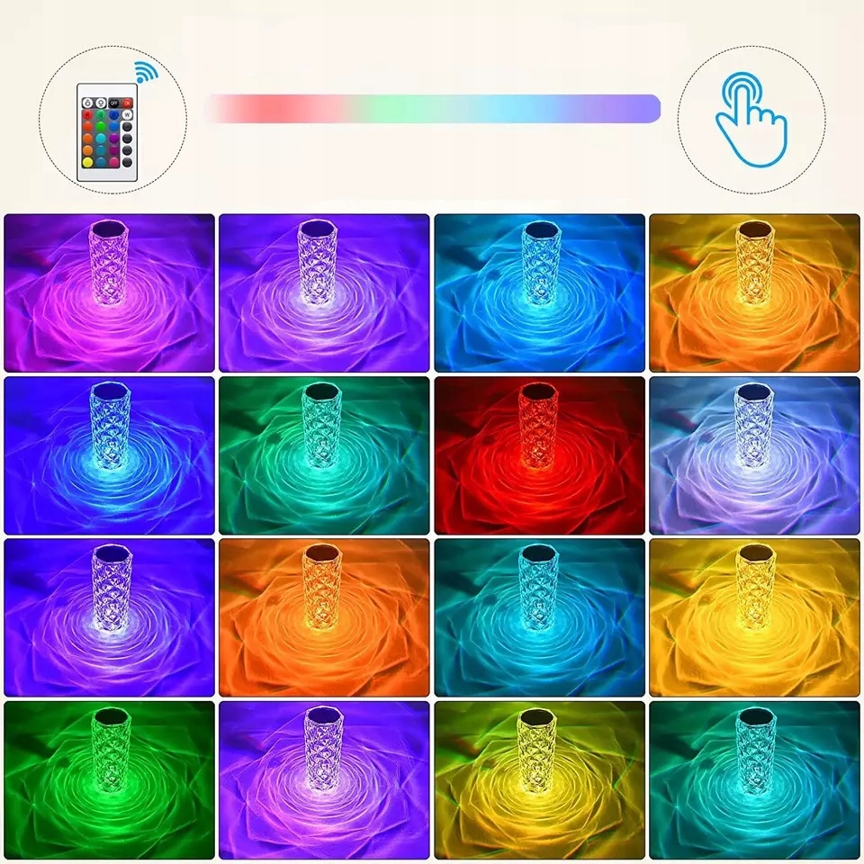 LAMPKA NOCNA RÓŻA PROJEKTOR RZUTNIK RÓŻY LED DO SYPIALNI NA BIURKO PREZENT Kolekcja Lampka Nocna RÓŻA