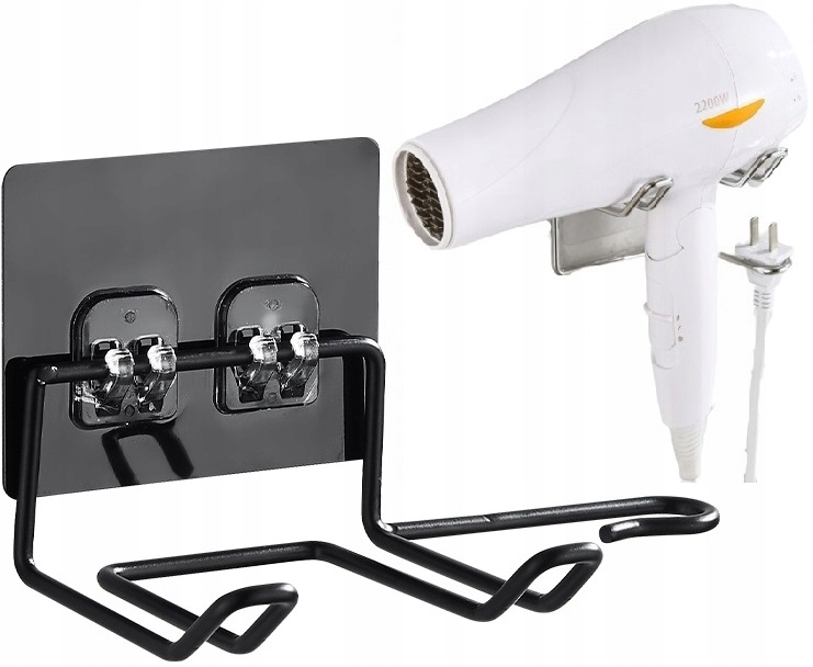 UCHWYT WIESZAK NA SUSZARKĘ DO WŁOSÓW ŁATWY MONTAŻ