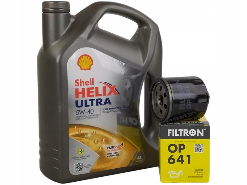 SHELL HELIX ULTRA 5W40 4L+OLEJOVÝ FILTER OP641