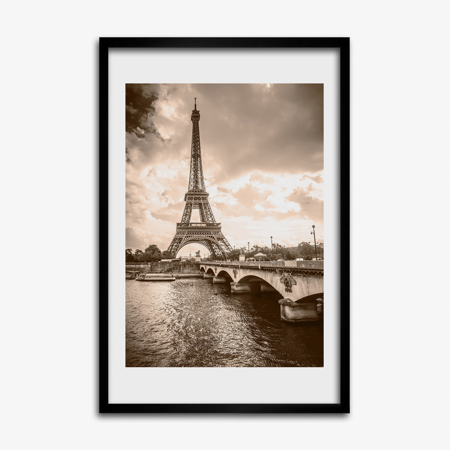 Foto obraz s grafikou Eiffelova věž Paříž 40x60 cm