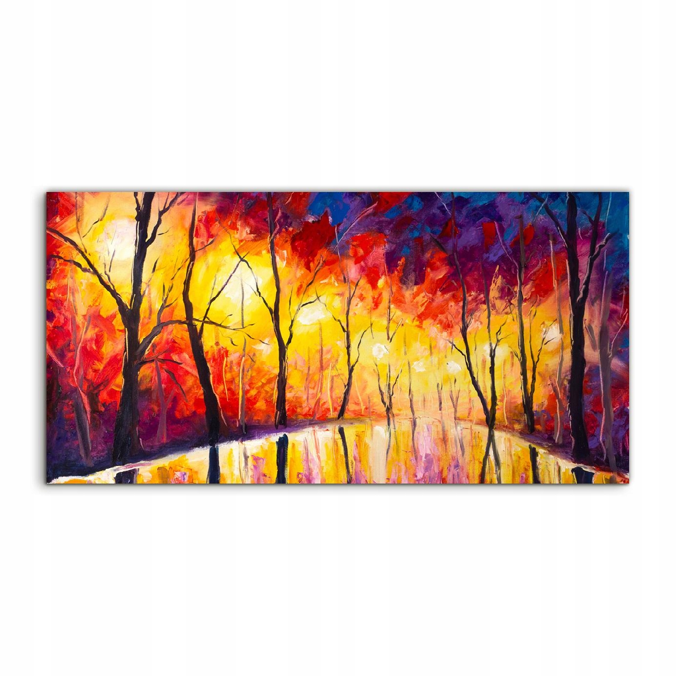 

Fotoobraz akryl 120x60 na prezent Las Wieczór Park