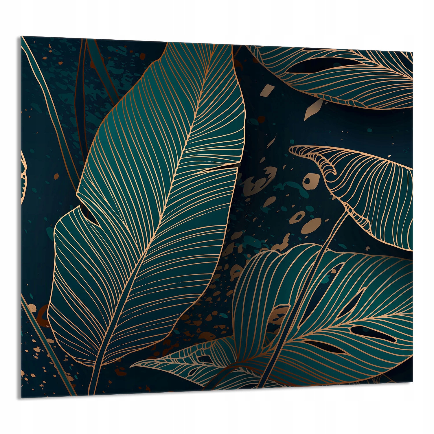 Skleněný Panel Do Kuchyně 65x60 Listy Tvrzené Sklo