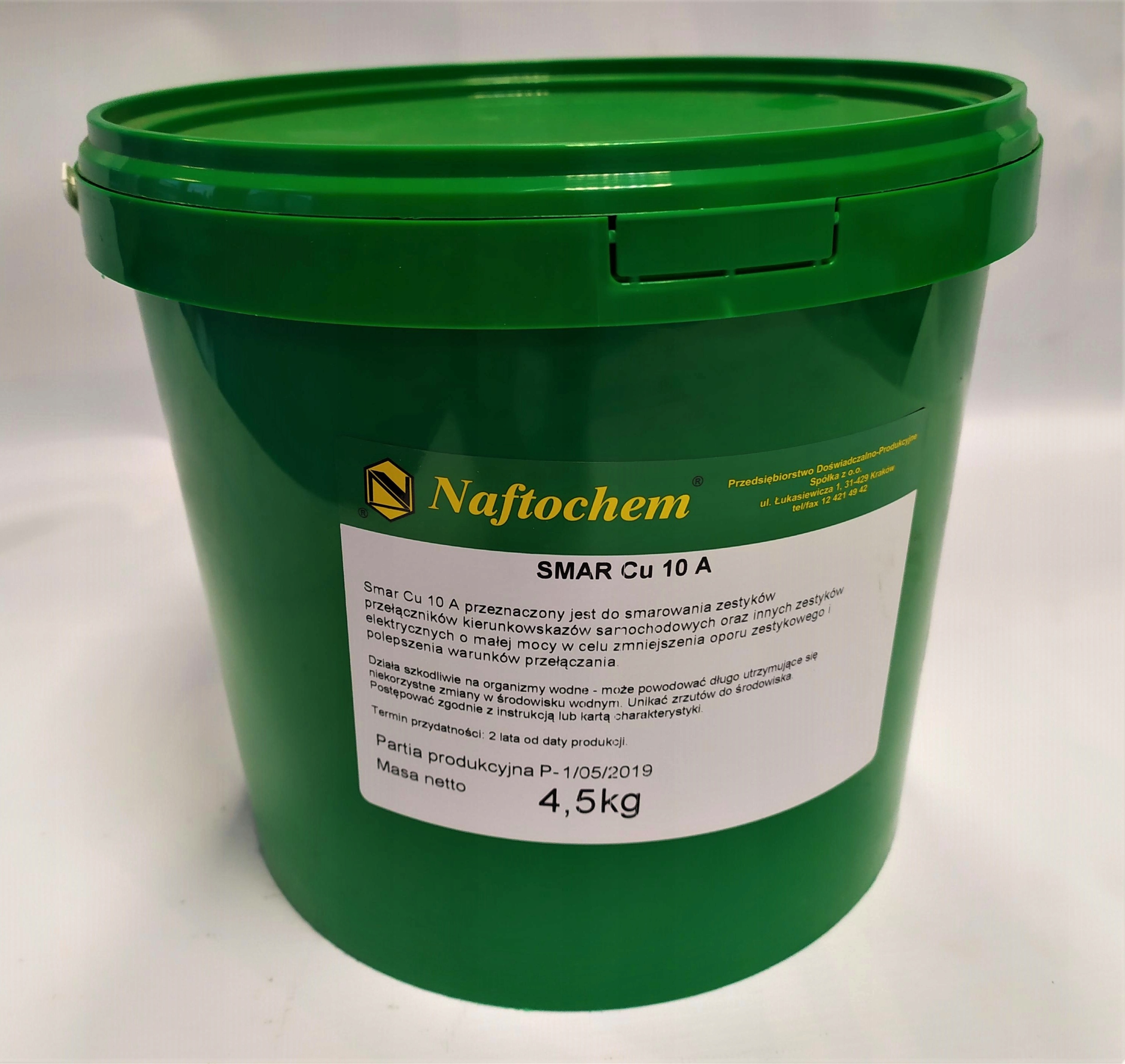 NAFTOCHEM SMAR MIEDZIANY MIEDZIOWY 4 5KG CU 10 A