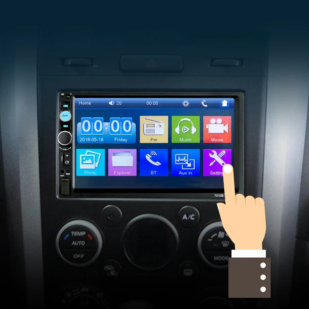 RADIO SAMOCHODOWE BLUETOOTH 2DIN USB DOTYKOWE Rodzaj akcesoryjny