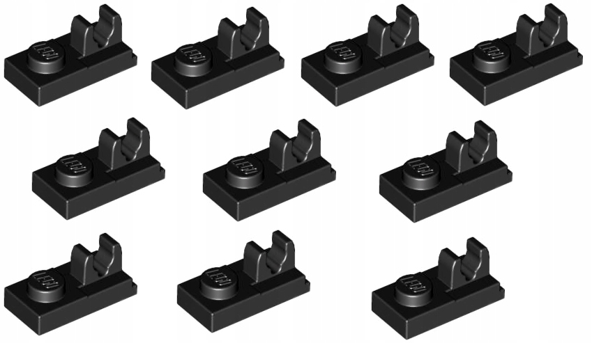 

Lego płytka 1x2 zaczep czarny 4598528 92280 -10szt
