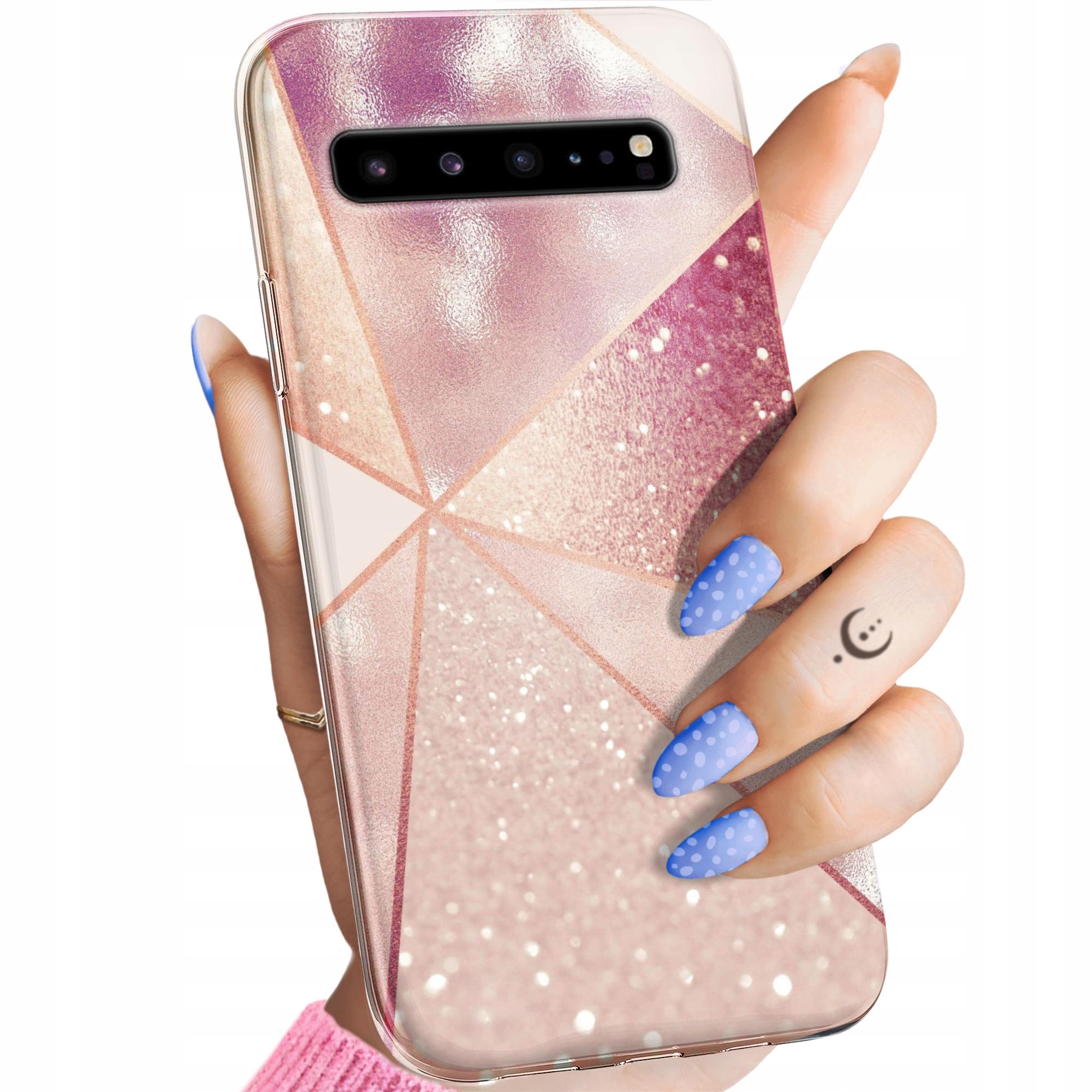 Etui Do Samsung Galaxy S10 5G Różowe Złoto Róż Obudowa Pokrowiec Case