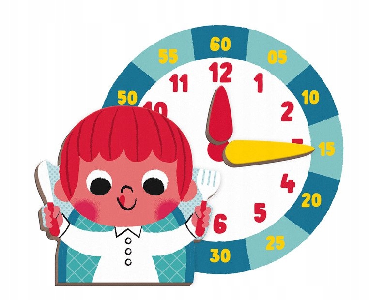 JANOD MAGNETIBOOK Uczę się zegarka układanka Zegar Marka Janod