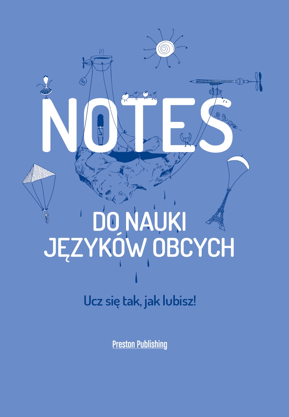 

Notatnik do nauki języków obcych: Niebieski