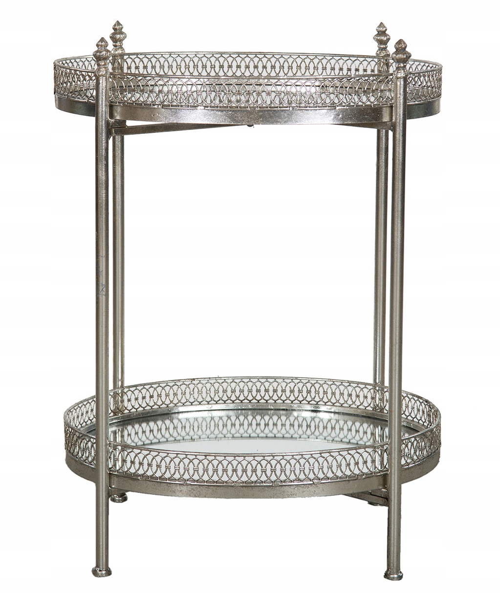 Barek Kunglig stříbrný 2 zrcadlové police