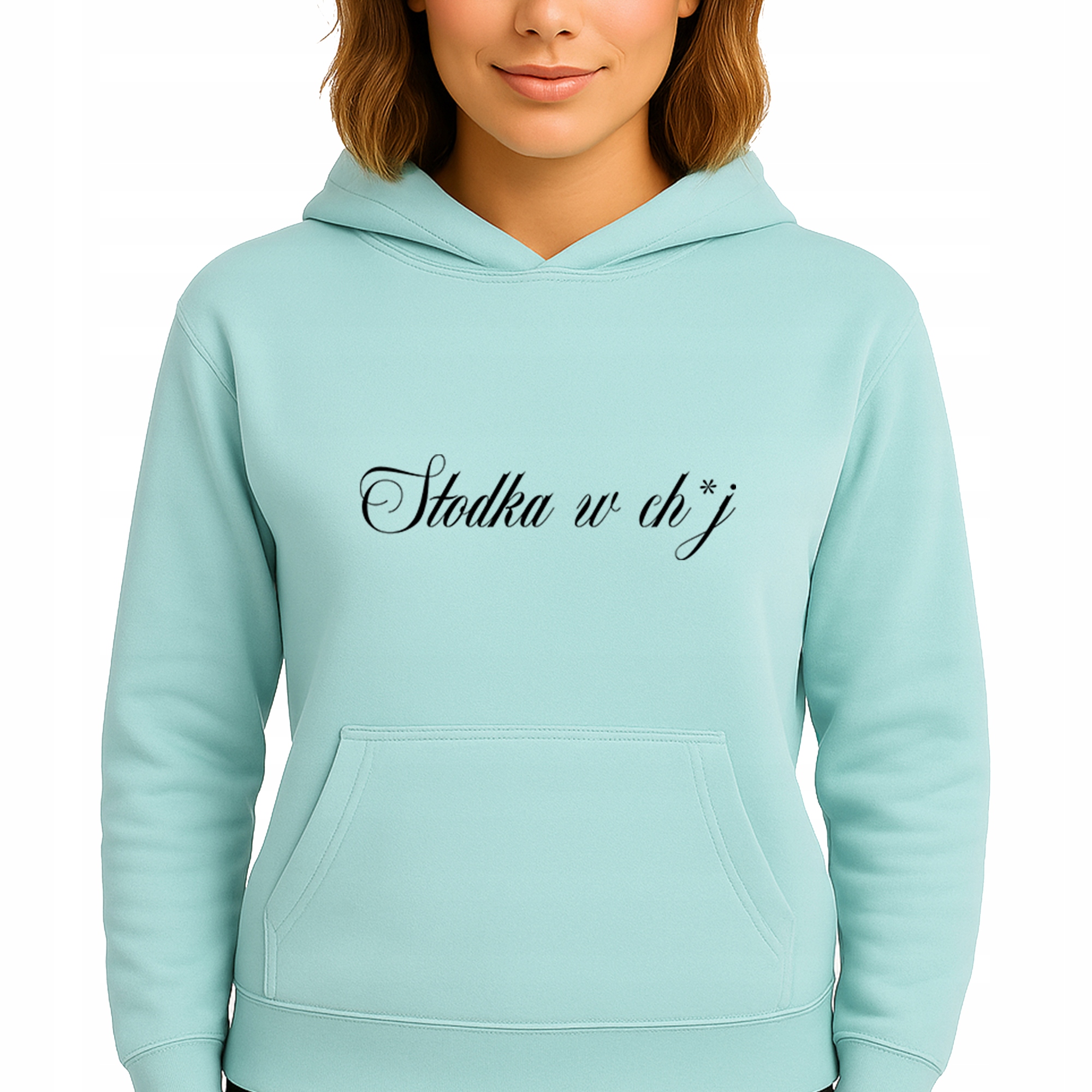 Mikina Mátová Hoodie S Kapucí Bavlněná Módní Sladká V Ch*j M