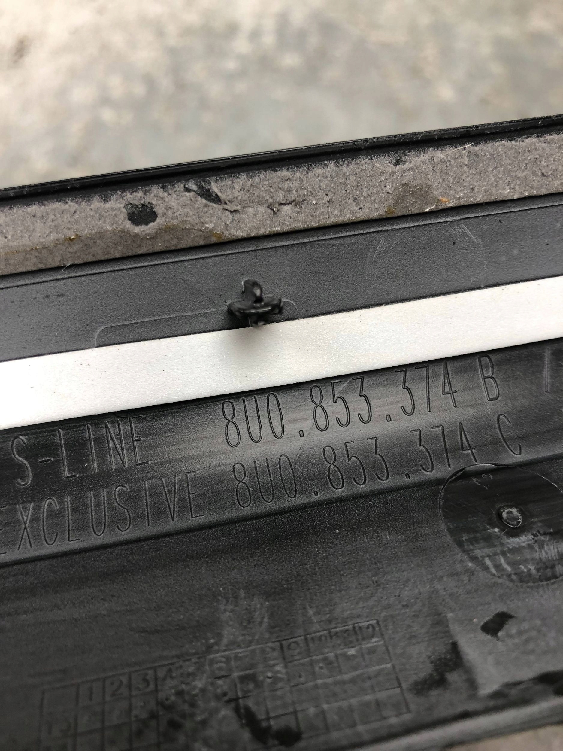 AUDI Q3 S-LINE 8U KOMPLET caps moulding threshold front rear part