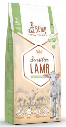 Levně Bemo Sensitive Lamb Jehněčí 3kg M/L Hypoalergenní Premium