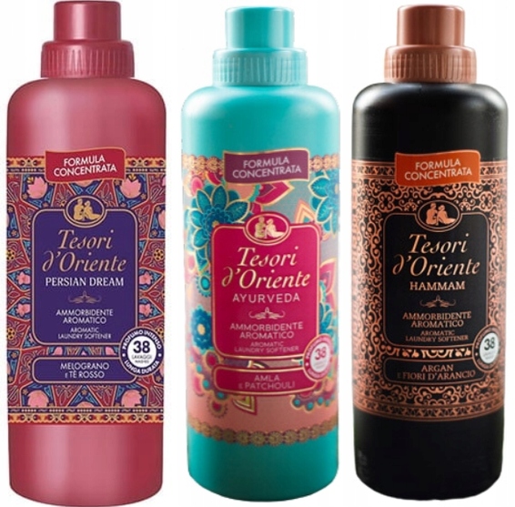 Levně Tesori d'Oriente Sada 3 italských oplachovacích přípravků 760 ml Pah