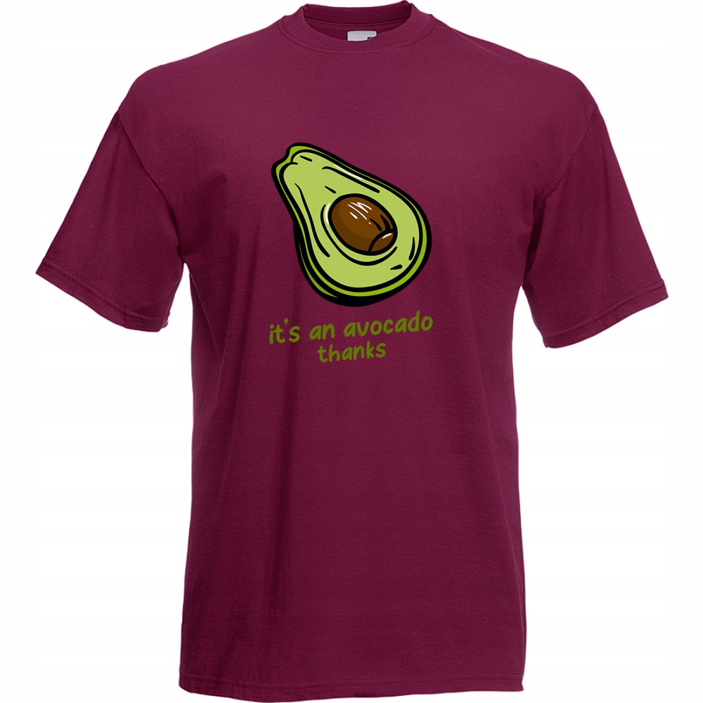 

Koszulka avocado awokado zabawna M burgund