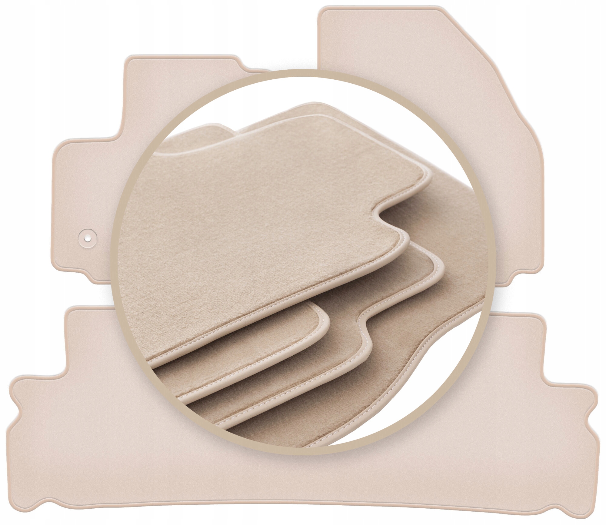Velúrové koberčeky 10 mm Premium pre: Ford S-max MK1 minivan 2012-2015
