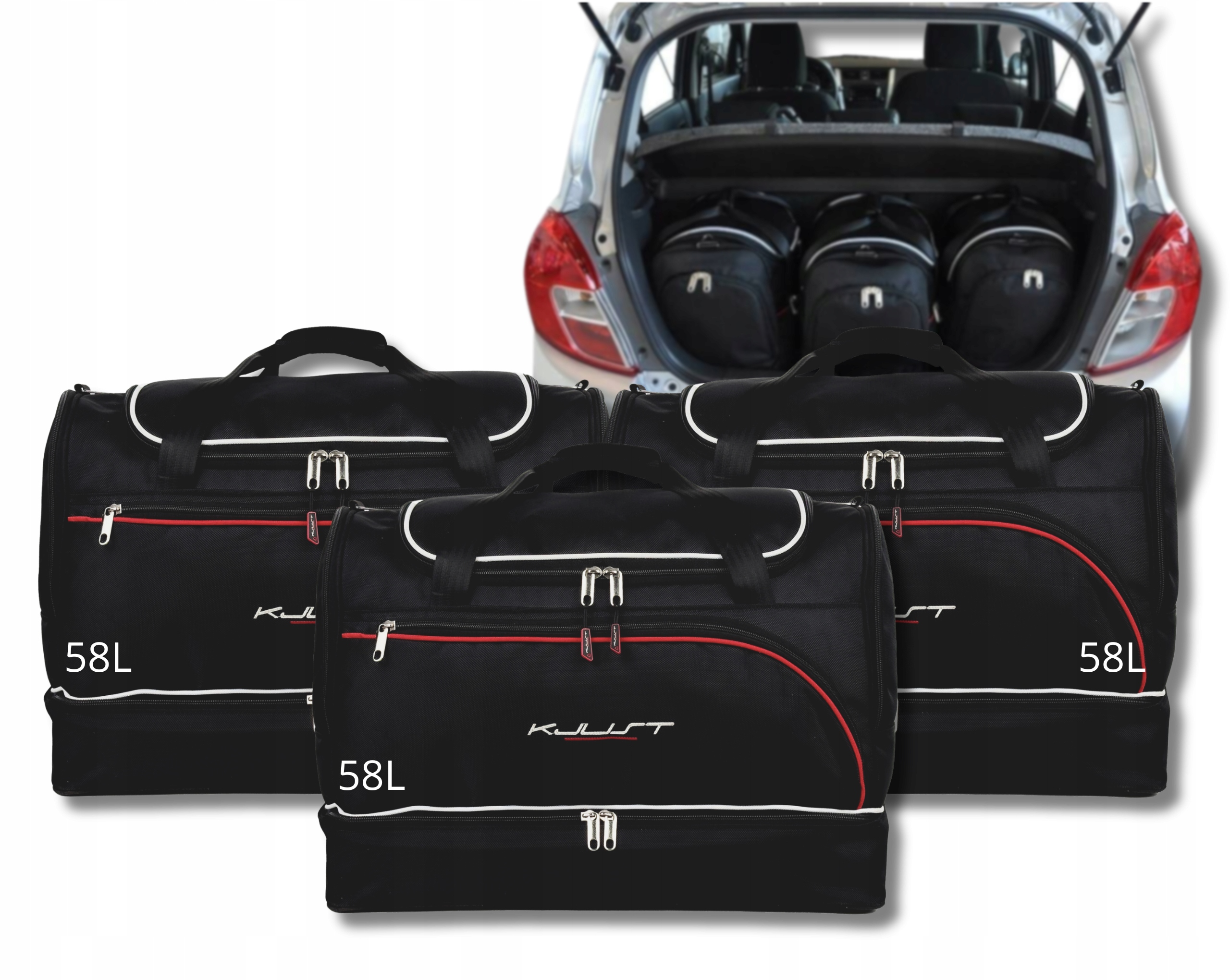 Cestovná Taška Do Kufra Suzuki Celerio 2014-2019 3 ks