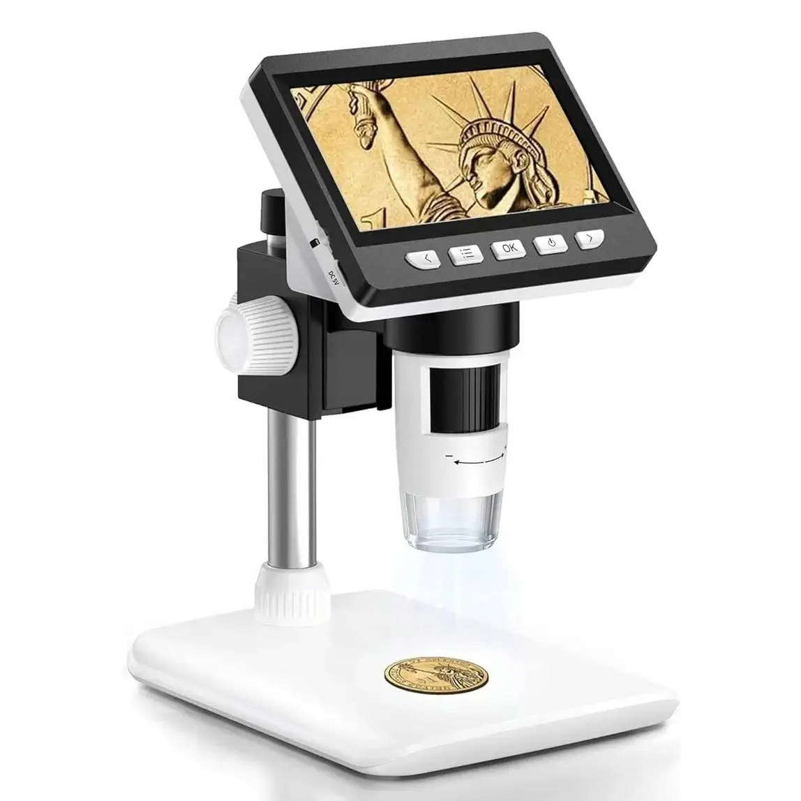Elektronický Usb mikroskop s LCD obrazovkou a 50-1000x zoomem