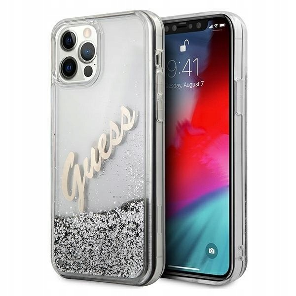 Guess GUHCP12LGLVSSI iPhone 12 Pro Max6,7" srebrny/silver hardcase Gli