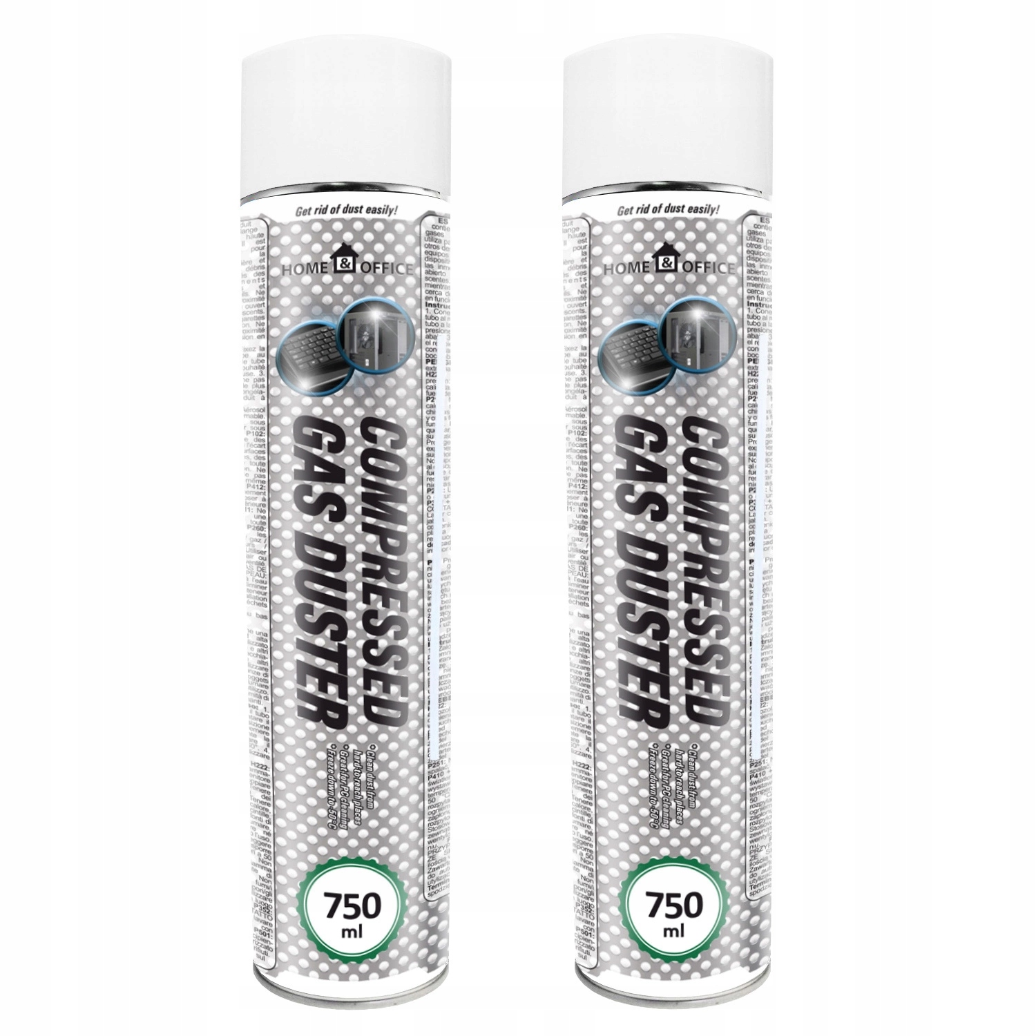 2 x AABCOOLING SPRĘŻONE-POWIETRZE DMUCHAWA SPRAY DO KURZU 750ml RURKA15cm
