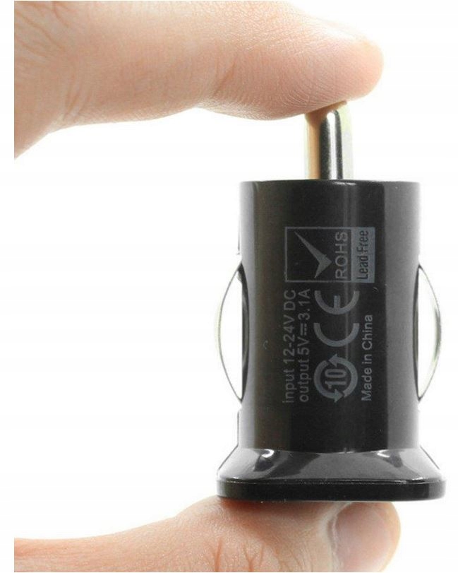 ŁADOWARKA SAMOCHODOWA 3.1A 2xUSB 12/24V CZARNA Producent Usams