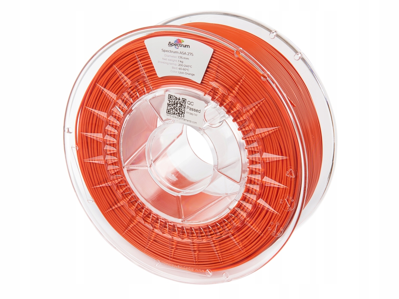 Filament Spectrum Asa 275 Lion Orange Oranžový 1,75 mm 1 kg
