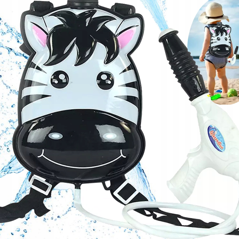 

Pistolet Na Wodę Plecak Zebra Sikawka Broń Wodna