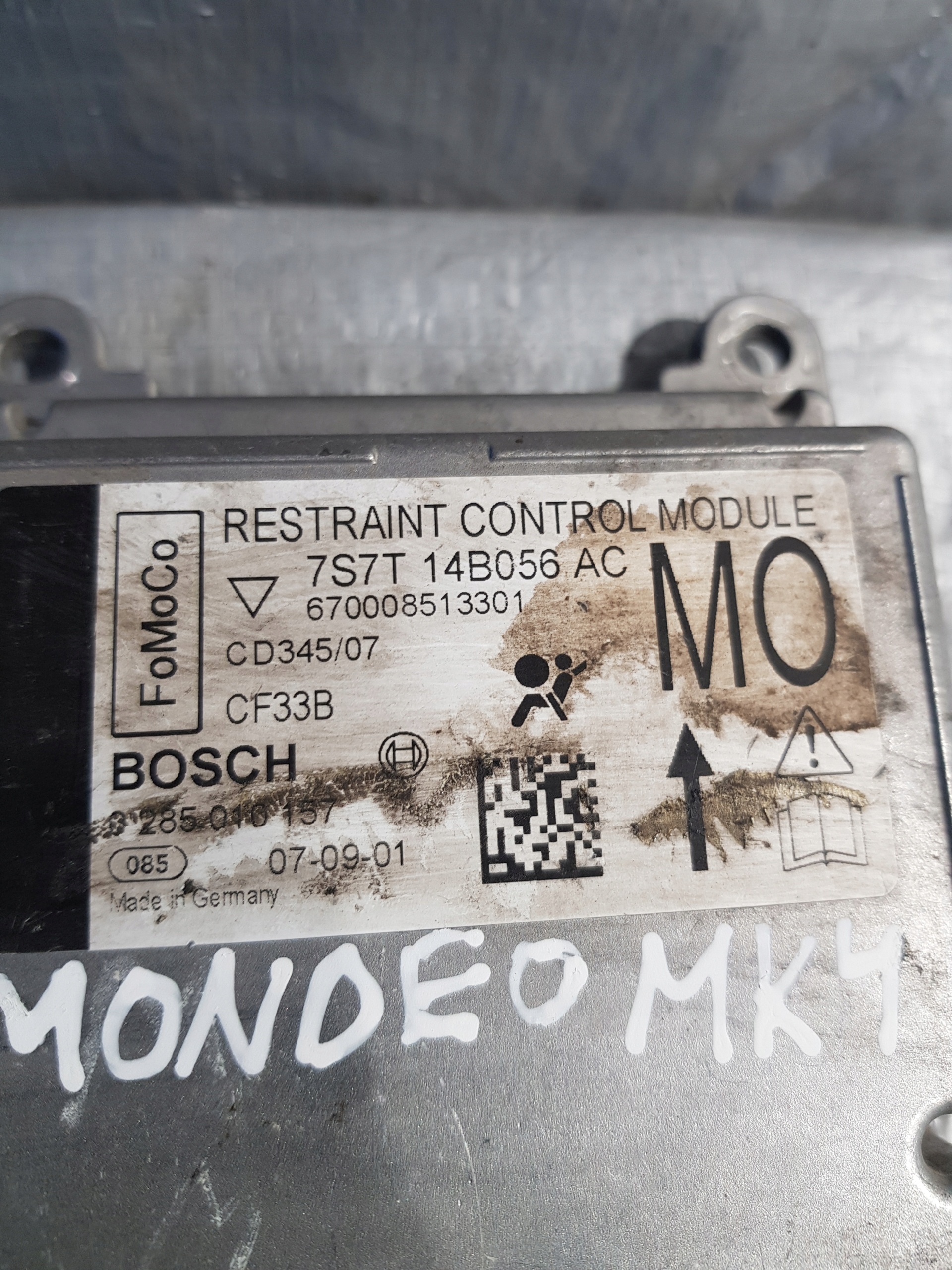 modulo SENSOR airbag FORD MONDEO MK4 7S7T-14B056AC