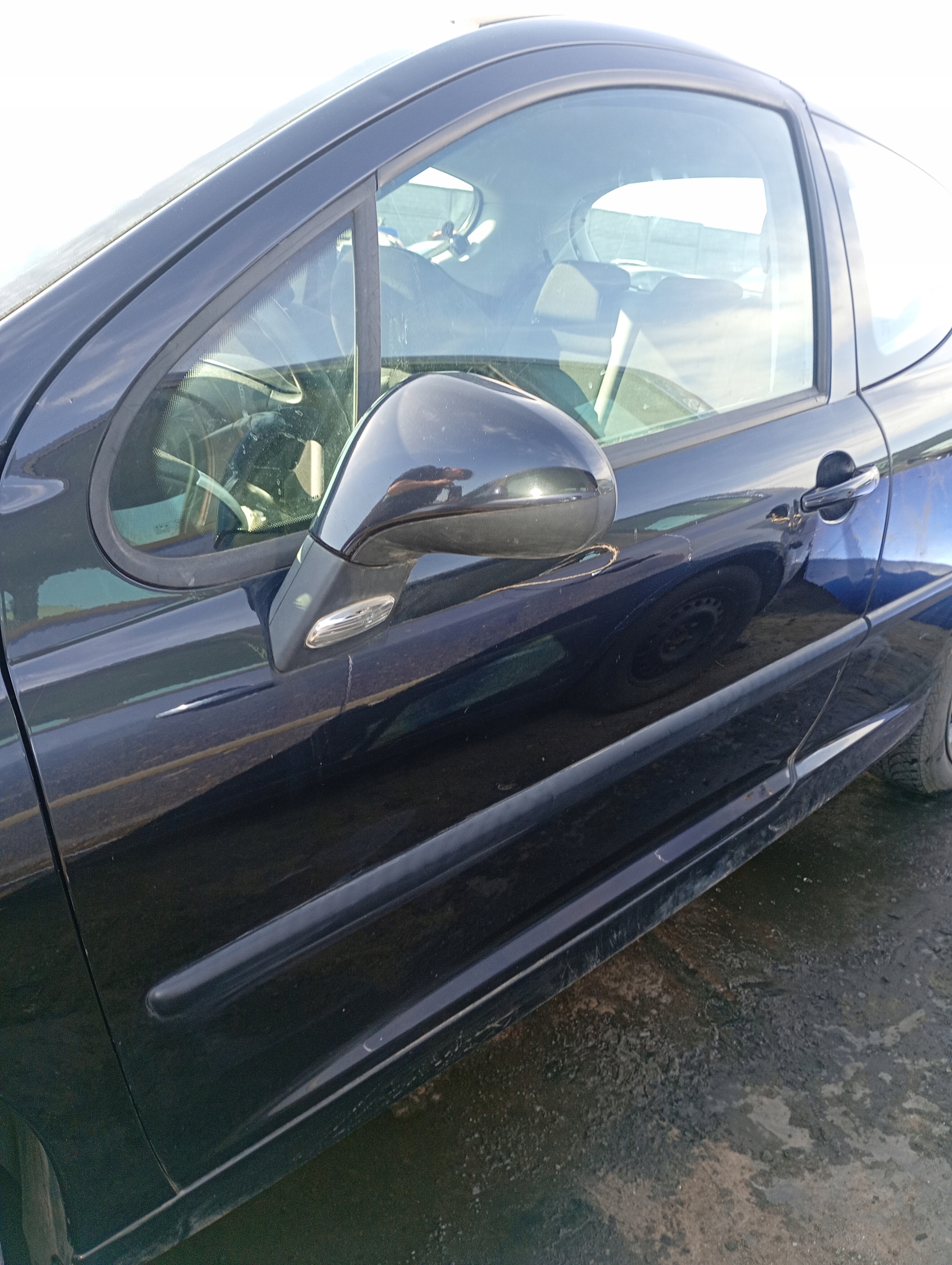 Peugeot 207 07-13 door left front front kod lakieru EXLD