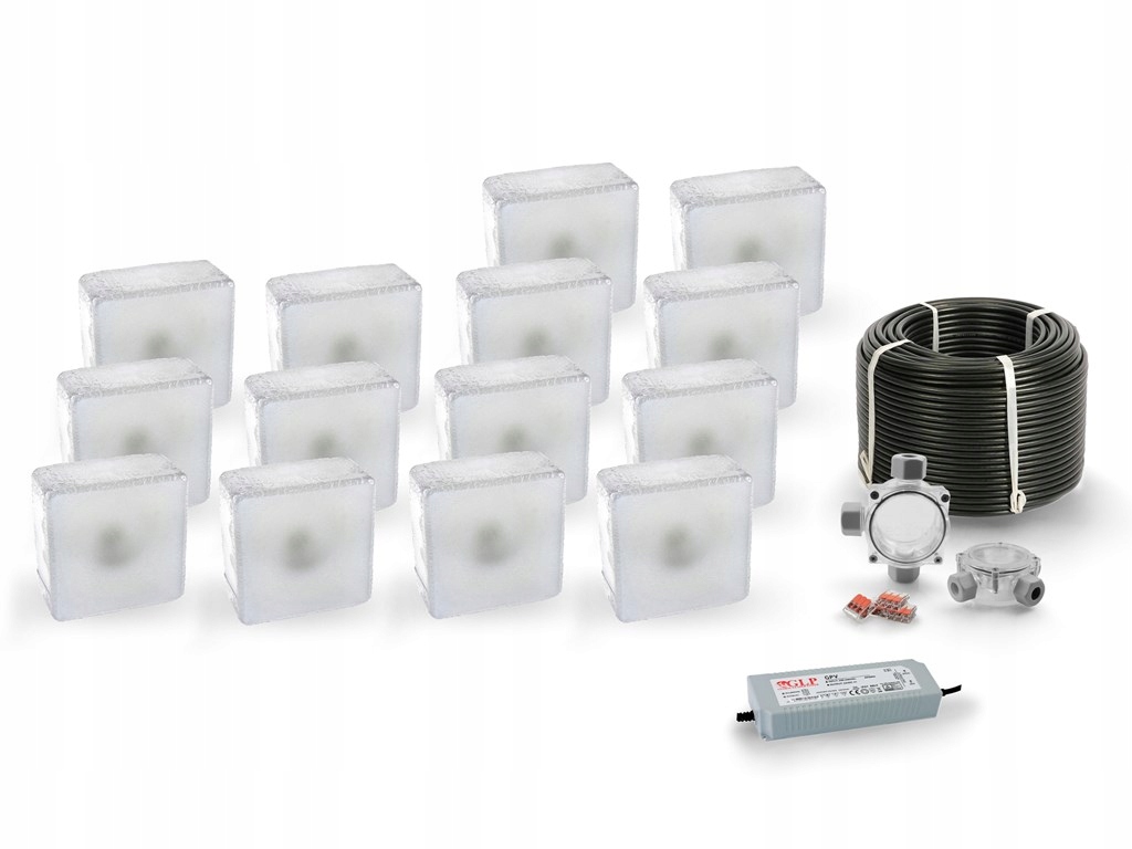 14 x Led nájezdové svítidlo 12V IP68 Bz 12x12 cm