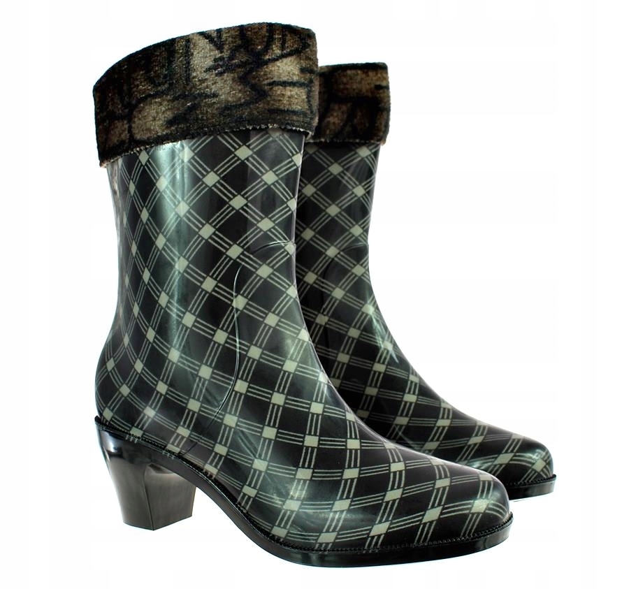 KOZAKI KALOSZE OCIEPLANE BUTY DAMSKIE WODOODPORNE 5882 roz. 38 Stan opakowania oryginalne