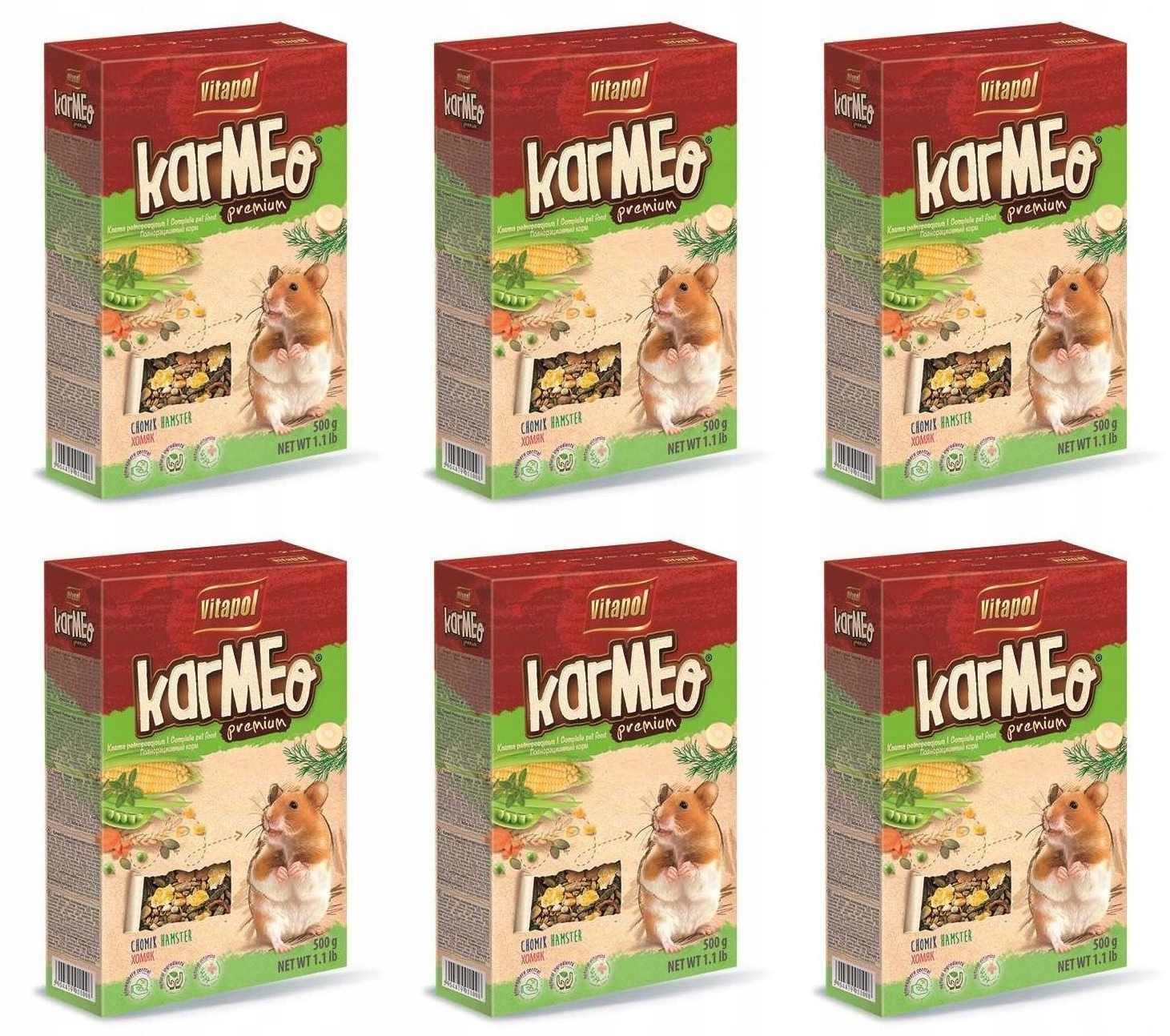 Vitapol 6x0,5 kg směs Krmivo křeček
