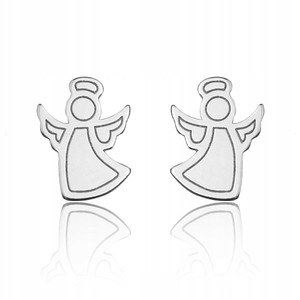 

Kolczyki sztyfty aniołki srebro 925 Komunia+grawer