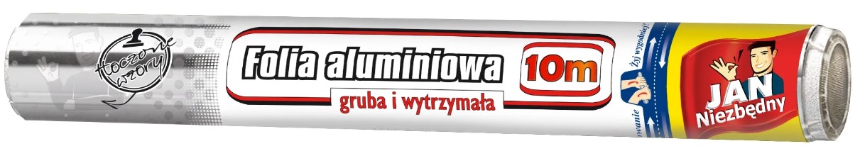 

Jan Niezbędny Gruba Mocna Folia Aluminiowa 10m