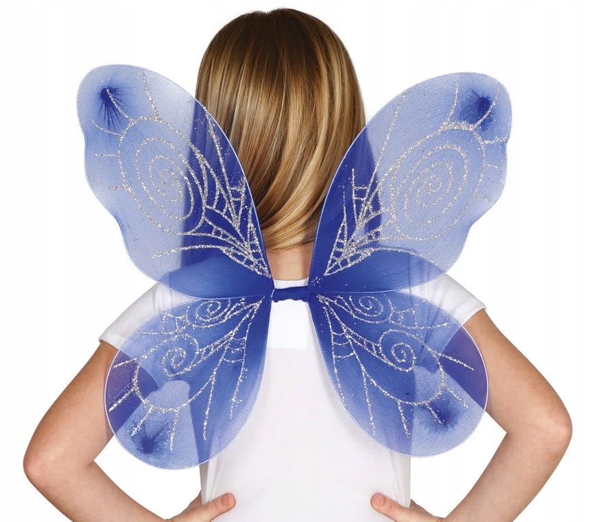 Skrzydła motyla wróżki niebieskie 37 x 46 cm