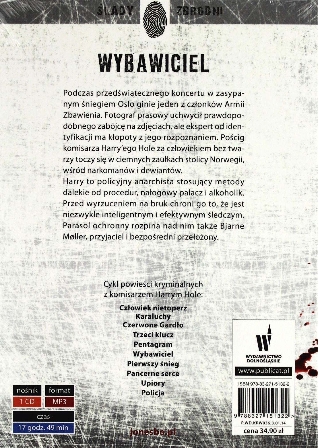 CD MP3 WYBAWICIEL - JO NESBO [AUDIOBOOK] Stan opakowania oryginalne