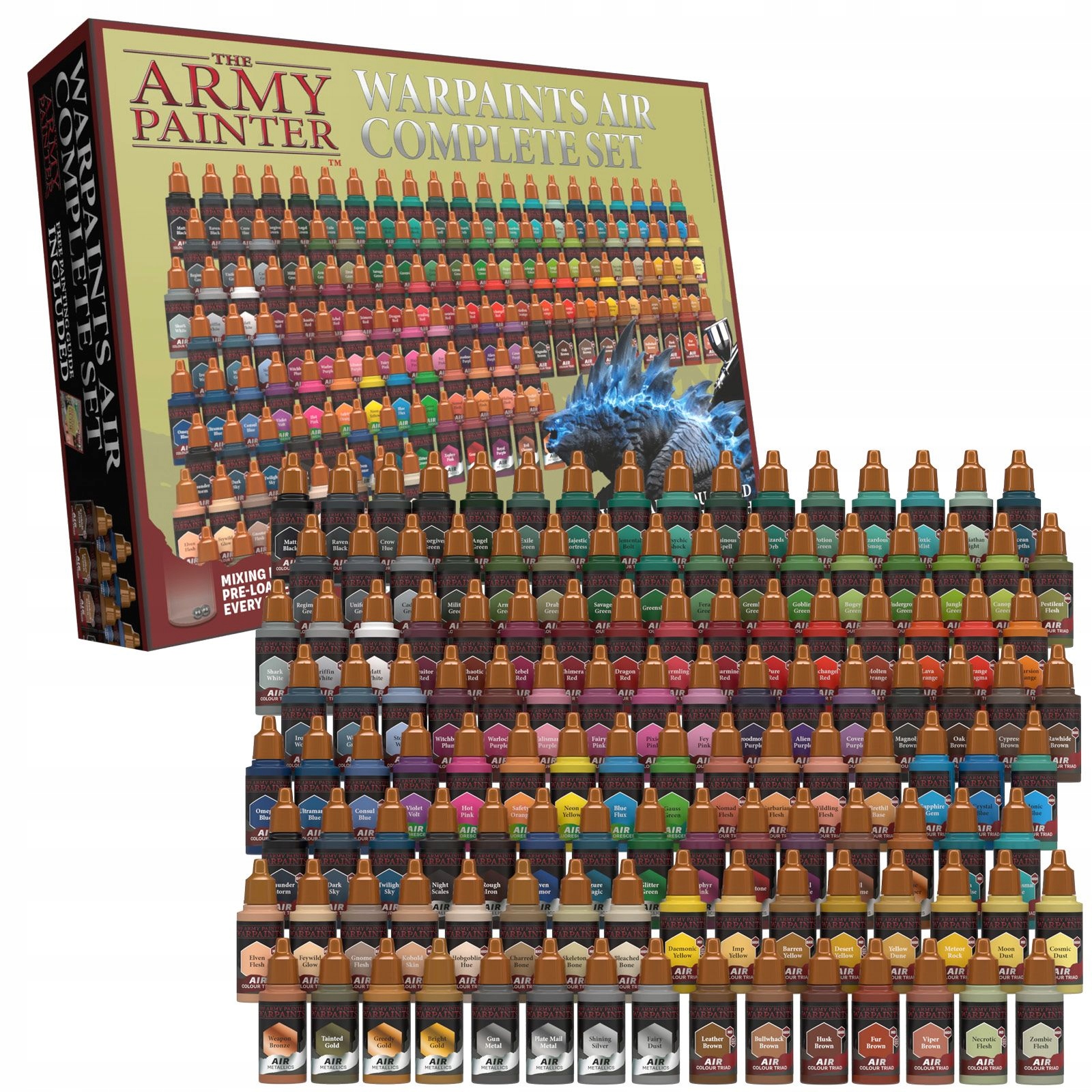 Sada The Army Painter: Warpaints Air Complete Paint Set AW8003 126 barev