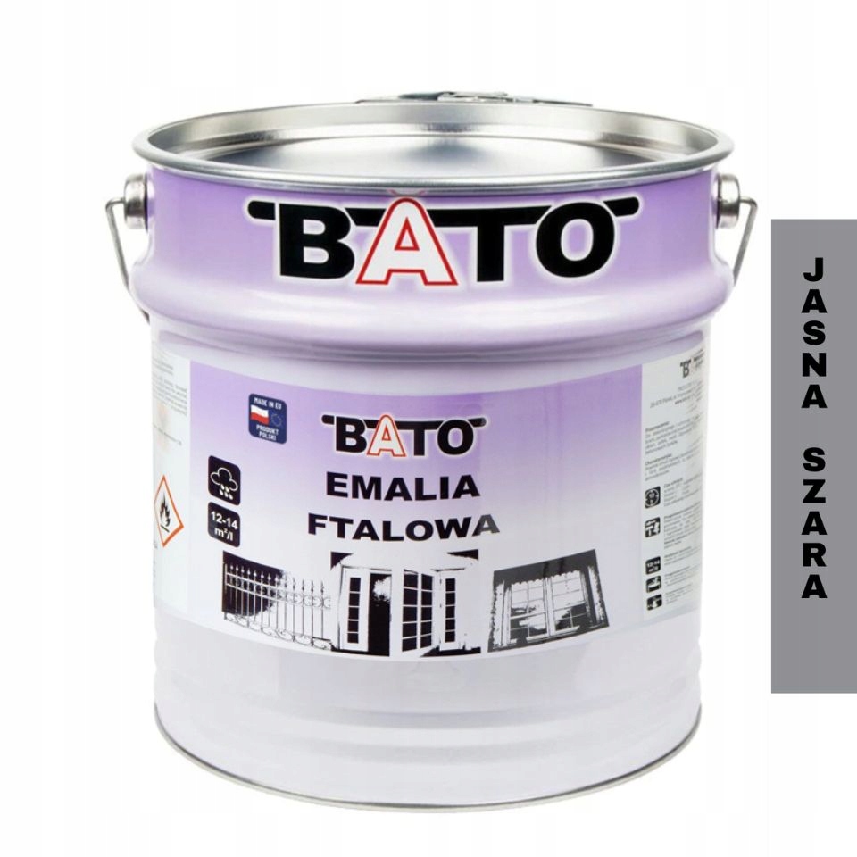 Bato Ftalový email na dřevo světle šedá Barva na dřevo 10 l