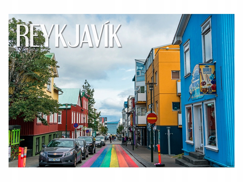 

Islandia Reykjavík Ulica Magnes na lodówkę