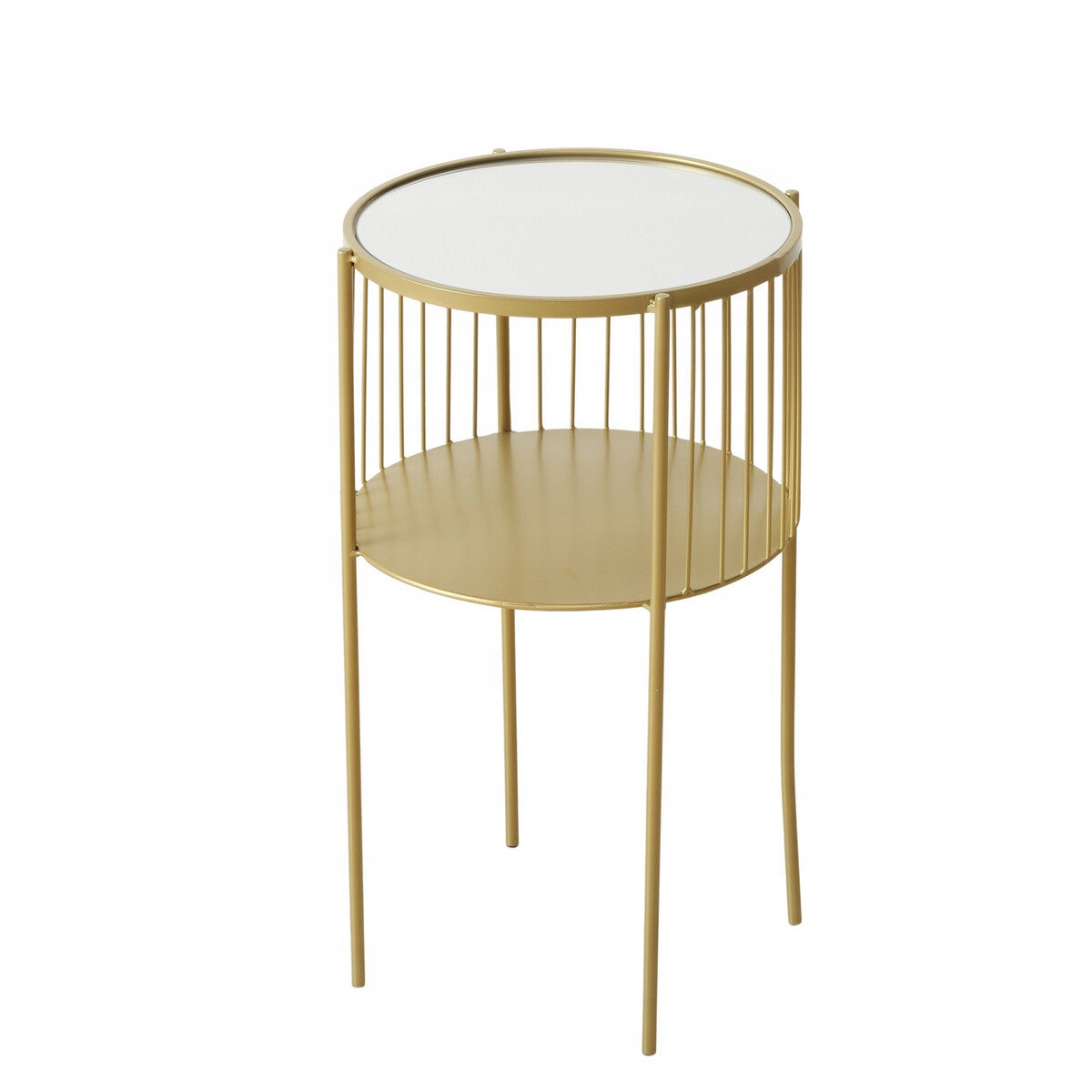 Kovový Stolek Zlatý Pomocný Stylový Do Obývacího Pokoje Kanceláře Lobo 33 X 55,5 CM