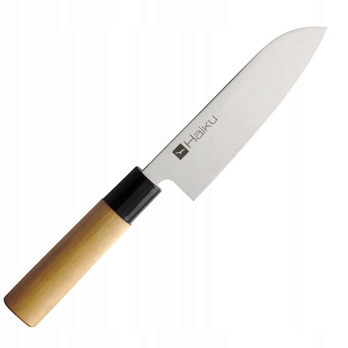 Kuchynský Nôž Haiku Original Small Santoku 140 mm, oceľový, drevený