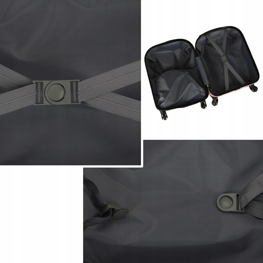 WALIZKA PODRÓŻNA DLA DZIECI BAGAŻ PODRĘCZNY NA KÓŁKACH wzór KOT RÓŻOWA Model walizka